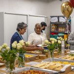 Event buffet People enjoying the food